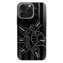Stars & Stripes, Fist Bump - Gift For Dad, Father, Grandfather, Grandpa - Personalized Clear Phone Case