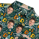 Custom Photo Dino #1 Dad - Personalized Hawaiian Shirt
