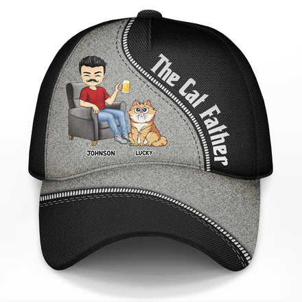 The Cat Father - Personalized Classic Cap