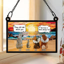 They Still Talk About You Memorial - Personalized Window Hanging Suncatcher Ornament