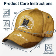 This Human Dog Dad Belongs To - Personalized Classic Cap