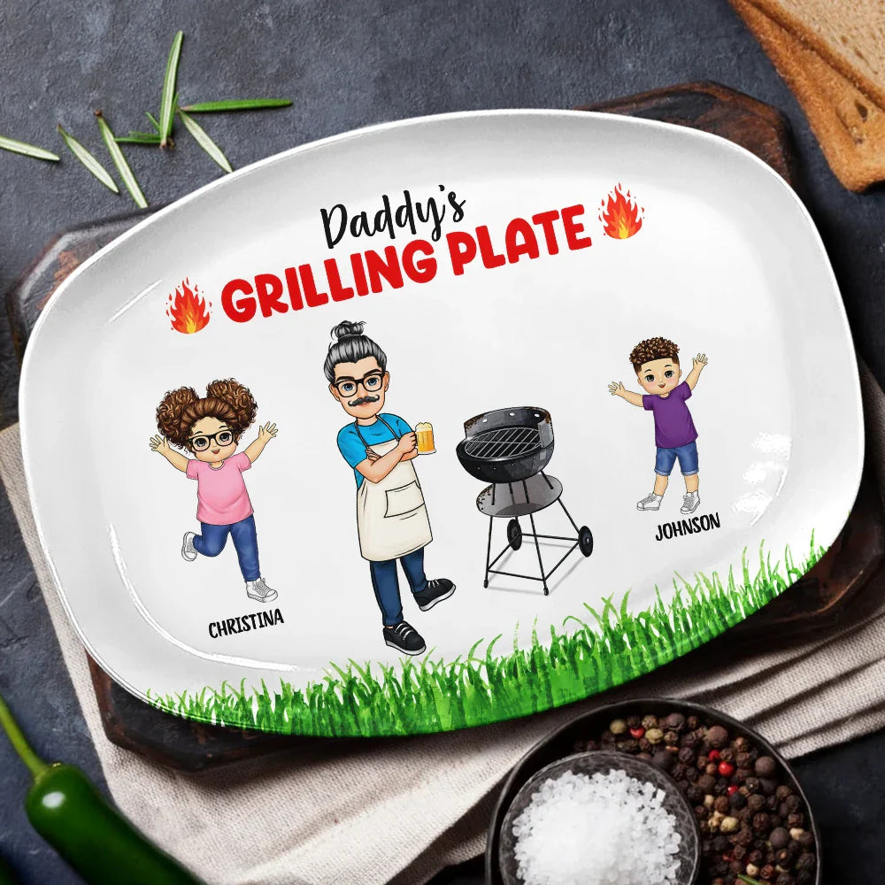 Grilling Plate Awesome BBQ - Personalized Plate