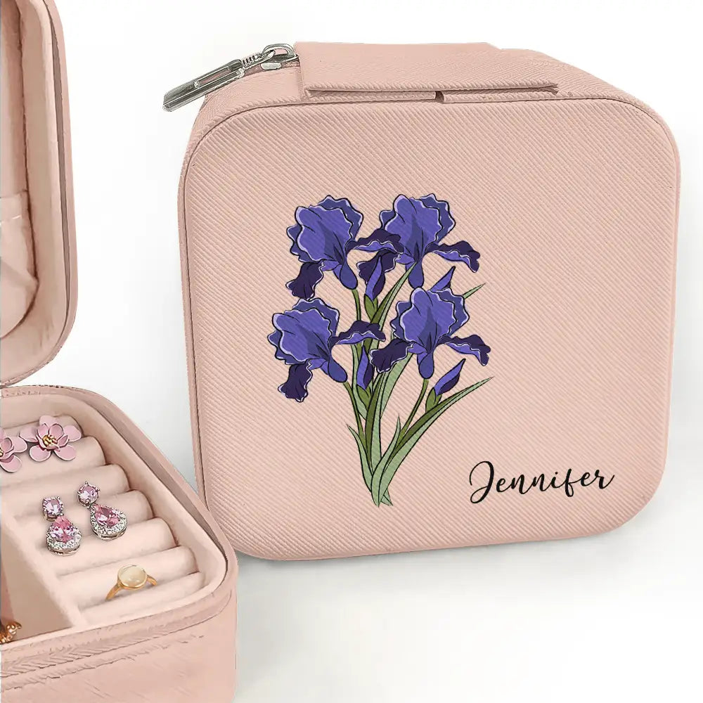 Birth Flower For Women - Personalized Jewelry Box