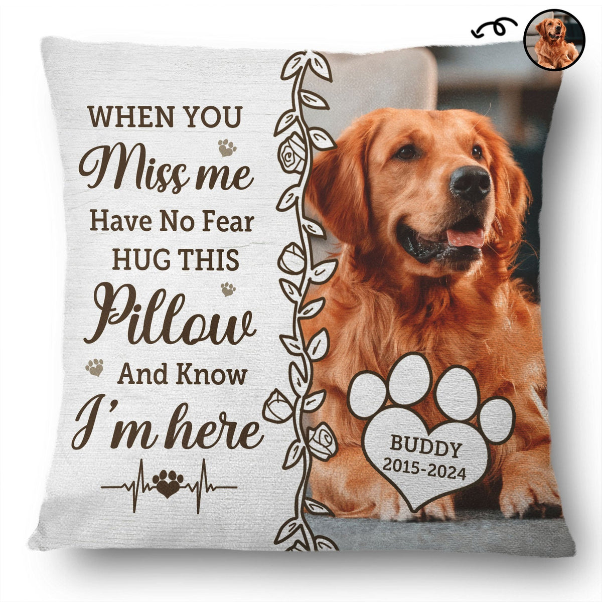 Custom Photo Dog Cat You Would Have Lived Forever - Personalized Pillow