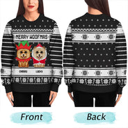 Merry Woofmas Dog Lovers - Personalized Unisex Ugly Sweater