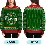 First Christmas As Christmas Family - Personalized Unisex Ugly Sweater