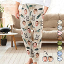 Gift For Grandpa, Gift For Father - Custom Photo Reel Cool Dad Papa - Personalized Pajama Pants