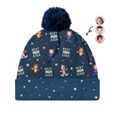 Family - Custom Photo Best Dad Ever Ver 2 - Personalized Bobble Beanie Hat