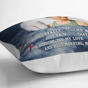 Memorial,Sad,Custom Photo - Custom Photo Sending You My Love Memorial - Personalized Pillow