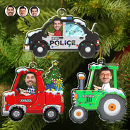 Gift For Men, Gift For Yourself - Custom Photo Funny Face Vehicle - Personalized Custom Shaped Acrylic Ornament