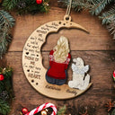 Christmas,Memorial,Pet Lovers,Dog Lovers,Cat Lovers,Sad - Christmas Pet Memorial When Tomorrow Starts Without Me - Personalized Wooden Cutout Ornament