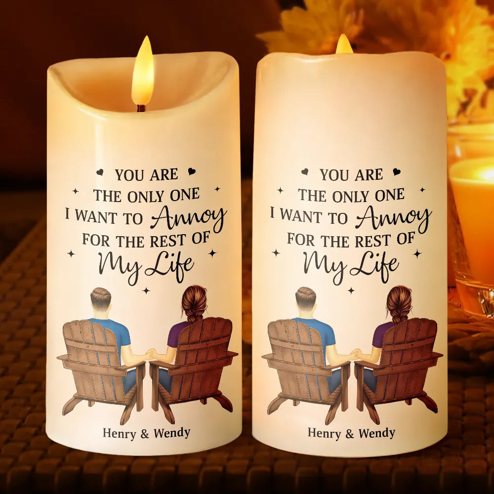 Gift For Couples, Gift For Husband, Gift For Wife, Gift For Boyfriend, Gift For Girlfriend - You & Me We Got This - Personalized Flameless LED Candle