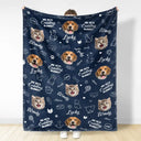 Custom Photo,Pet Lovers,Dog Lovers,Cat Lovers - Custom Photo My Cat Cuddling Blanket - Personalized Fleece Blanket, Sherpa Blanket
