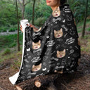 Custom Photo,Pet Lovers,Dog Lovers,Cat Lovers - Custom Photo My Cat Cuddling Blanket - Personalized Fleece Blanket, Sherpa Blanket
