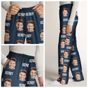 Gift For Couples, Gift For Husband, Gift For Wife, Gift For Boyfriend, Gift For Girlfriend - Custom Photo I Love My Wife Boyfriend - Personalized Pajama Pants