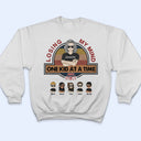 Losing My Mind One Kid At A Time - Family Gifts - Personalized Custom T Shirt