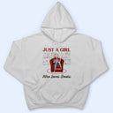 Reading Girl Just A Girl Who Loves Books - Reading Lovers - Personalized Custom Hoodie