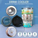 Bestie Swimming Pool The Girls Are Drinking - Personalized Custom Triple 3 In 1 Can Cooler