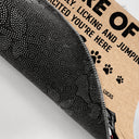 Pet Lovers Beware Of Dogs Cats - Gift For Dog & Cat Lovers - Personalized Custom Doormat