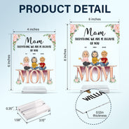 Mother And Children Best Friends Forever - Gift For Mom, Mother - Personalized Custom Vertical Rectangle Acrylic Plaque