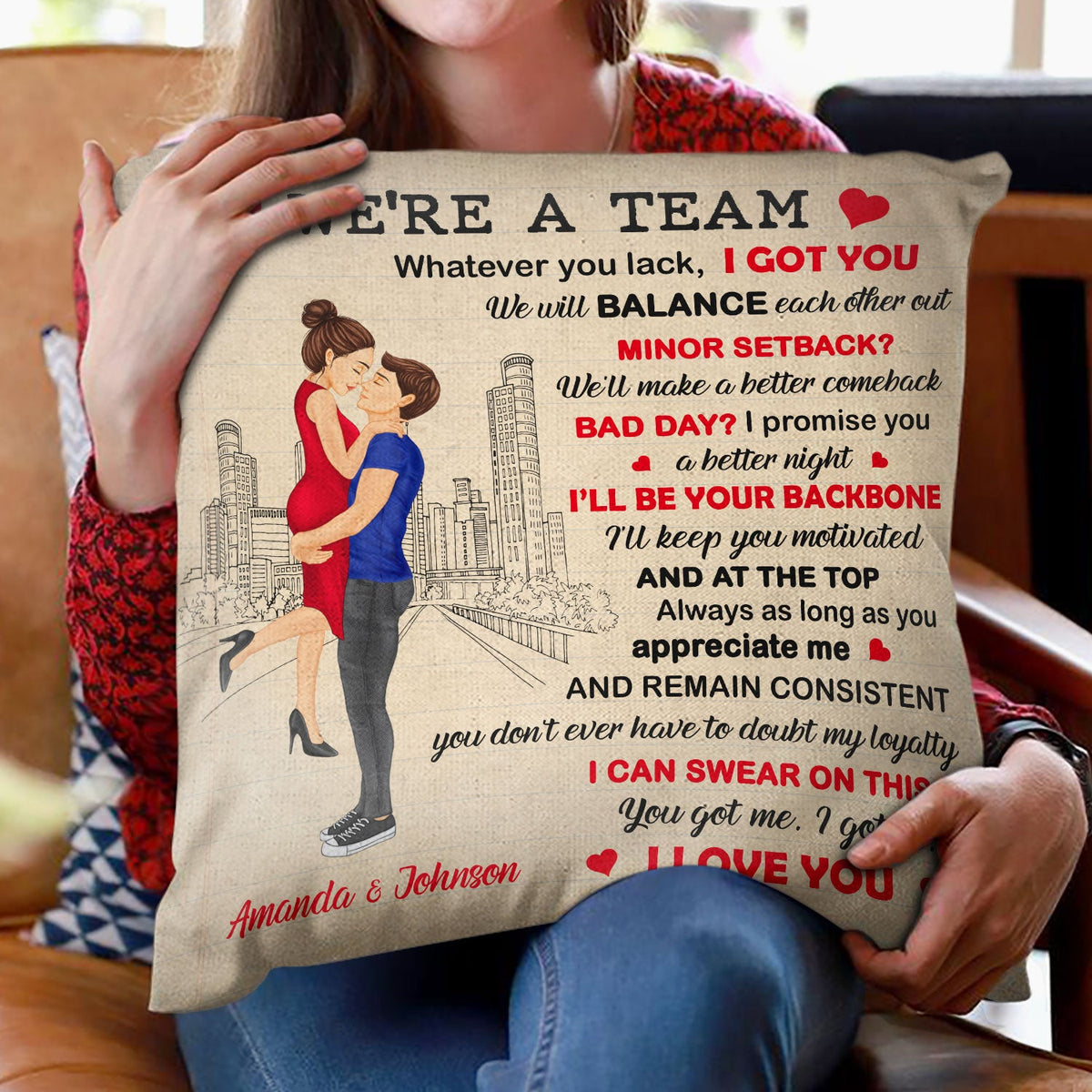 Family Couple The Day I Met You - Anniversary, Birthday Gift For Spouse, Lover, Husband, Wife, Boyfriend, Girlfriend, Married Couples - Personalized Custom Pillow