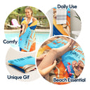 Life Is Better At The Beach Summer Vibes - Gift For Him, Her, Yourself, Girlfriend, Boyfriend, BFF Best Friends, Traveling Lovers - Personalized Custom Beach Towel