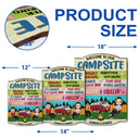 Proudly Serving Whatever You Bring - Gift For Camping Lover - Personalized Custom Shaped Wood Sign