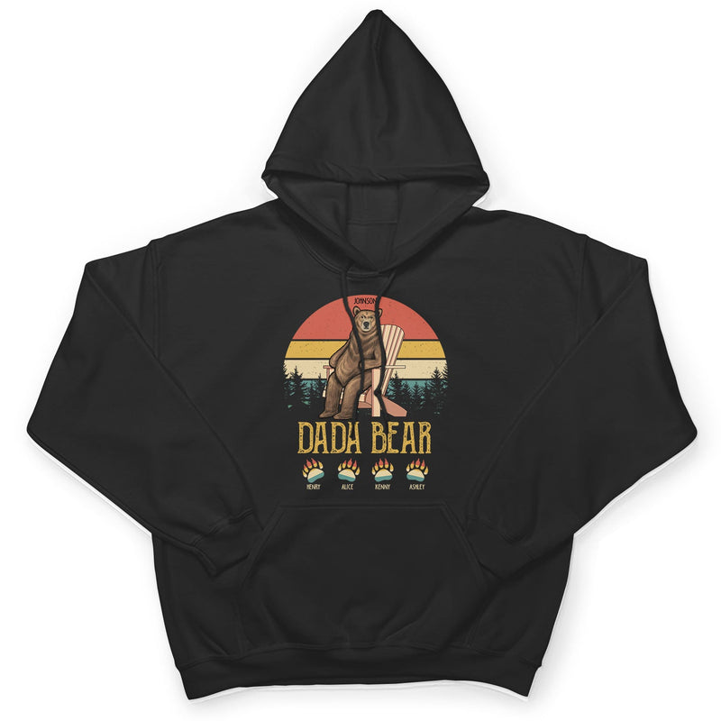Papa Dada Bear - Gift For Father, Grandpa - Personalized Custom T Shirt