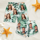 Custom Photo Cruise Ship - Gift For Traveling Lovers, Cruising Lovers - Personalized Couple Beach Shorts