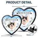 Custom Photo No Longer By My Side Forever In Our Heart - Dog Cat Pet Memorial Gift - Personalized Heart Memorial Garden Stone