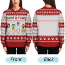 Santa Paws - Christmas Gift For Dog Cat Lovers - Personalized Unisex Ugly Sweater