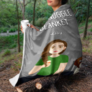 Reserved For Me And My Dogs - Gift For Dog Lovers - Personalized Fleece Blanket