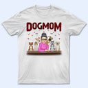 Dog Mom Red Pattern - Gift For Dog Lovers - Personalized Sweatshirt