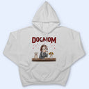 Dog Mom Red Pattern - Gift For Dog Lovers - Personalized Sweatshirt