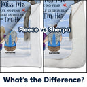 When You Miss Me Have No Fear - Memorial Sympathy Gift - Personalized Fleece Blanket