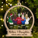 Forever Linked Together - Christmas Gift For Mother Daughter - Personalized 2-Layered Mix Ornament