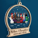 Forever Linked Together - Christmas Gift For Mother Daughter - Personalized 2-Layered Mix Ornament
