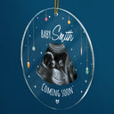 Custom Photo Keeping A Little Secret - Christmas Gift For Coming Parents - Personalized Circle Acrylic Ornament