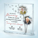 Custom Photo For Those Who Can Not Be Here - Memorial Gift For Special Days - Personalized Square Shaped Acrylic Plaque