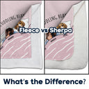 Custom Photo Cat Dog Cuddling Blanket - Gift For Pet Lovers - Personalized Fleece Blanket