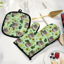 Custom Photo Pet Face - Gift For Pet Lovers - Personalized Oven Mitts, Pot Holders