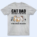 The Man The Myth The Snack Dealer - Gift For Cat Dad - Personalized T Shirt