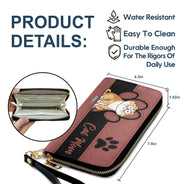 Cat Mom Cat Mum - Birthday, Loving Gift For Cat Lovers, Women - Personalized Leather Long Wallet
