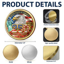 America 250th,Independence Day,Gift For Yourself,Proud,Custom Text - Stars And Stripes 4th of July America 250th Anniversary - Personalized Commemorative Keepsake Coin
