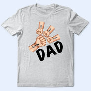 Gift For Father,Dad, Children - Dad Grandpa Fist Punch - Personalized T Shirt
