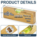 Gift For Father,Gift For Grandpa,Icon,Proud - Dad Grandpa You're On Another Level - Personalized Bottle Opener Wood Level