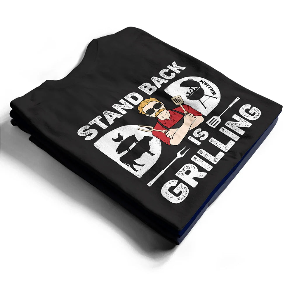 Gift For Men,Gift For Yourself,Gift For Father,Dad's Hobby,Grilling - Dad Is Grilling - Personalized T Shirt