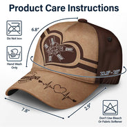 Gift For Father, Gift For Grandpa, Happy - Dad Kid Hand Punch Best Dad Ever Father Grandpa - Personalized Classic Cap