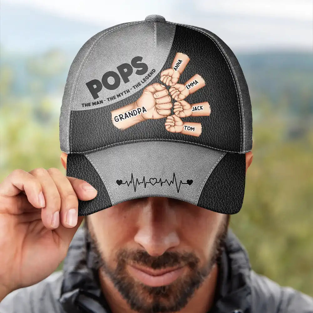 Gift For Father, Gift For Grandpa, Love - Dad Papa The Man The Myth The Legend - Personalized Classic Cap