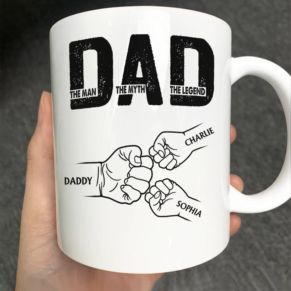 Dad The Man The Myth The Legend - Personalized Mug